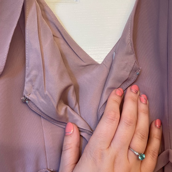 Off the shoulder David’s bridal dress - quartz, SZ 12 - Picture 9 of 14